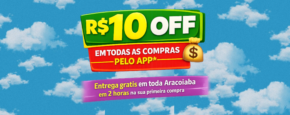 R$ 10 OFF