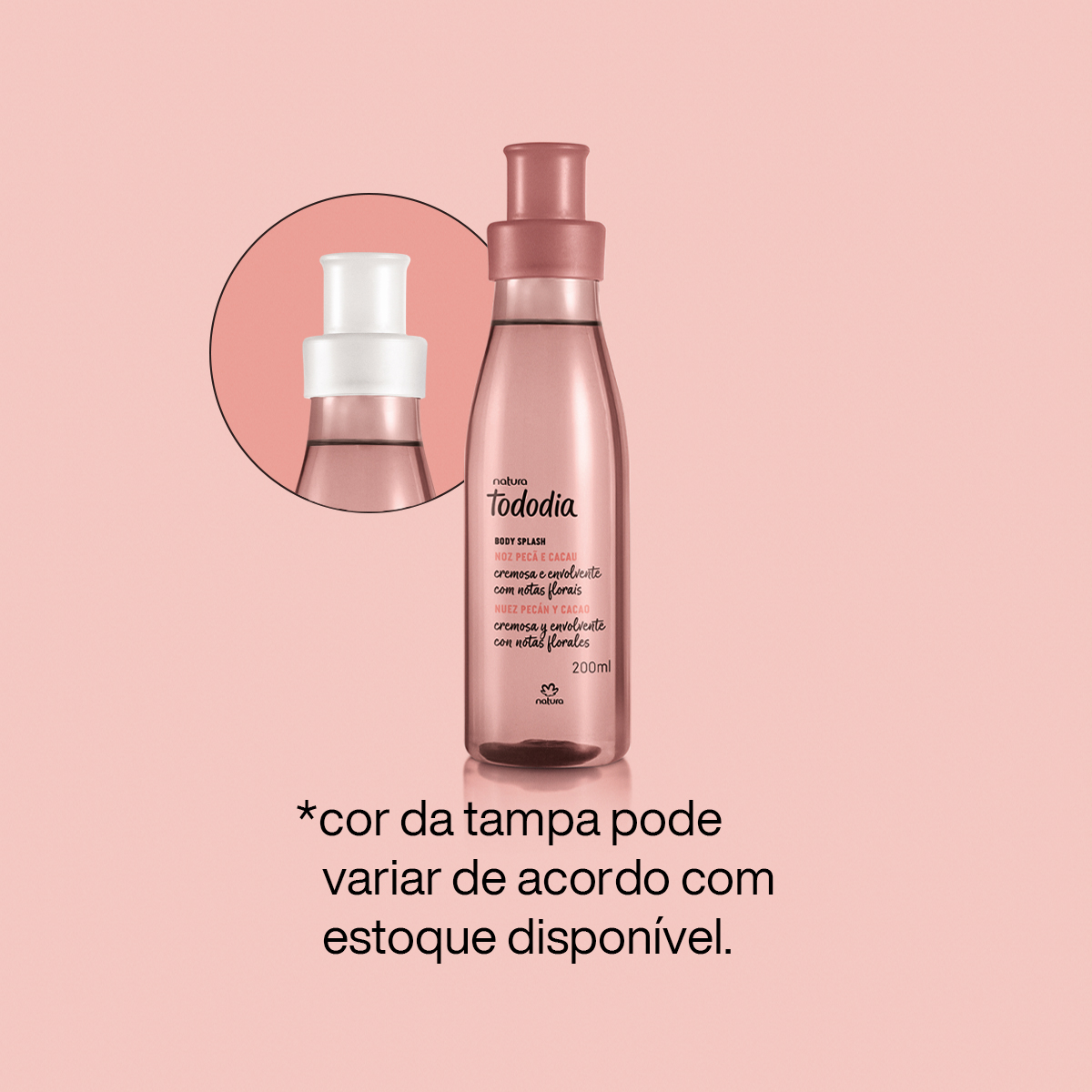 Natura Tododia Noz Pecã e Cacau Deo Colônia Body Splash 200 ml imagem 5